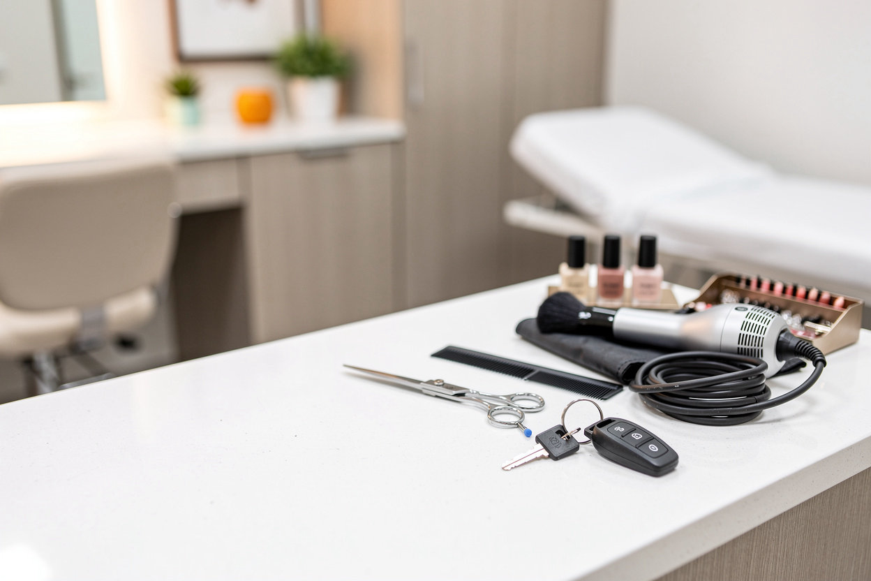 Head 2 Toe Salon Suites professional salon suite interior with modern design and beautiful finishes in Jacksonville, FL